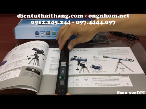 Video Máy Scan cầm tay siêu nét độ phân giải 900DPI. Máy... - youtube