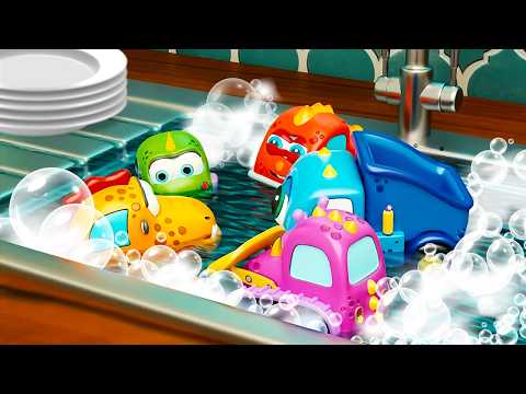 Die kleinen Monsterautos Mocas und ihr Abenteur. Car-Cartoon auf Deutsch