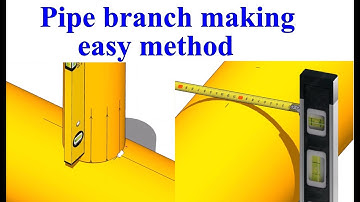 PIPING   BRANCH FIT UP EASY METHOD TUTORIAL  Pipe fit up tutorials