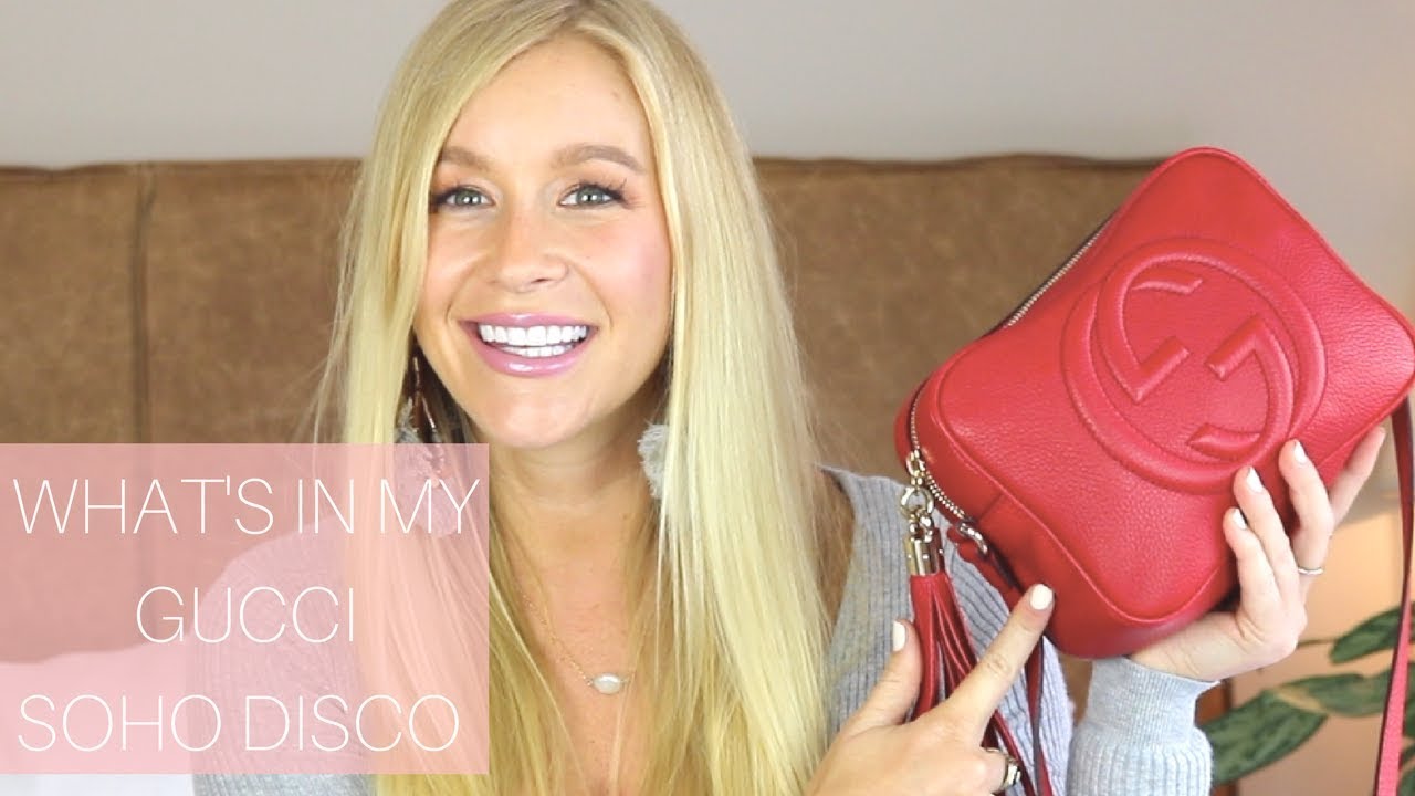 WHAT&#39;S IN MY BAG | GUCCI SOHO DISCO | REVIEW & SIZE COMPARISON - YouTube