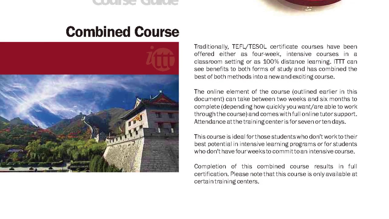 Combined TEFL and TESOL Courses | International TEFL and TESOL Training ...