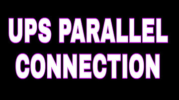 UPS Parallel Connection in Hindi