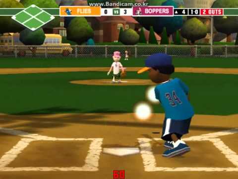 Backyard Baseball 09 6 Innings Play Game Youtube