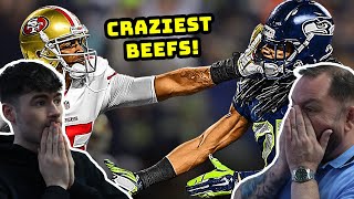 The Craziest Beefs In NFL History! British Father and Son Reacts!