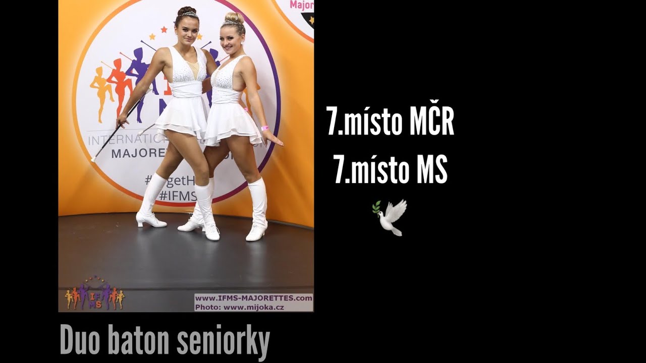 MONA NÁCHOD-Duo senior baton 2019 - Nina Sedláčková a Nora Kordíková