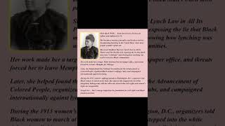 Meet Ida B. Wells: Anti-Lynching Activist &amp; Women’s Champion #historysnippets