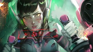 D.va has a meka with the foes' names on it