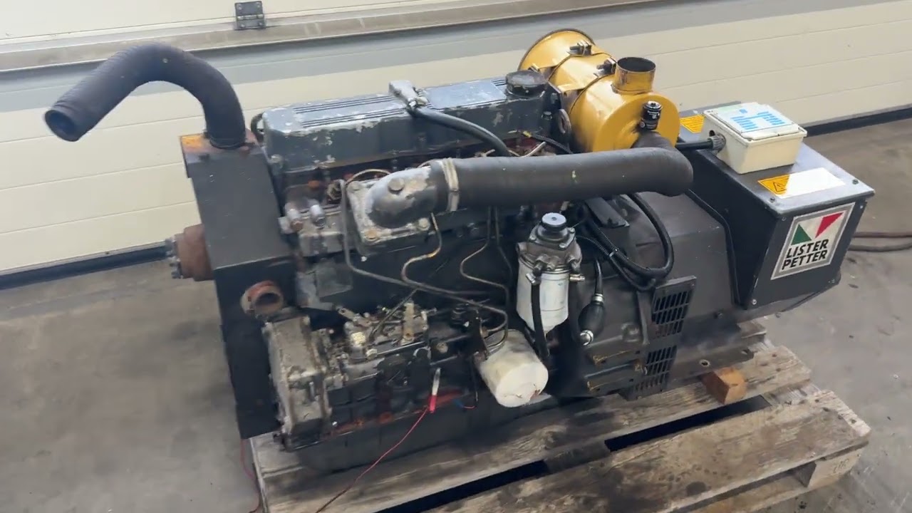 Lister DWS4A Stamford 30 kVA generatorset stocknr 6743