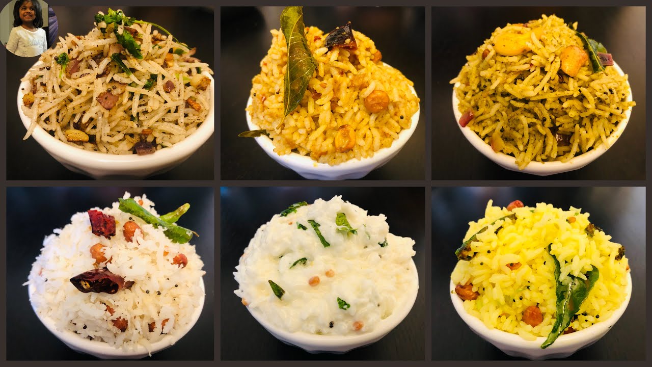 lunch-box-recipe-in-tamil-curd-rice-lemon-rice-puliyodharai-mint