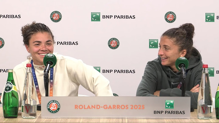 Roland-Garros 2025 - Jasmine Paolini / Sara Errani doubles champions : "It's an incredible feeling"