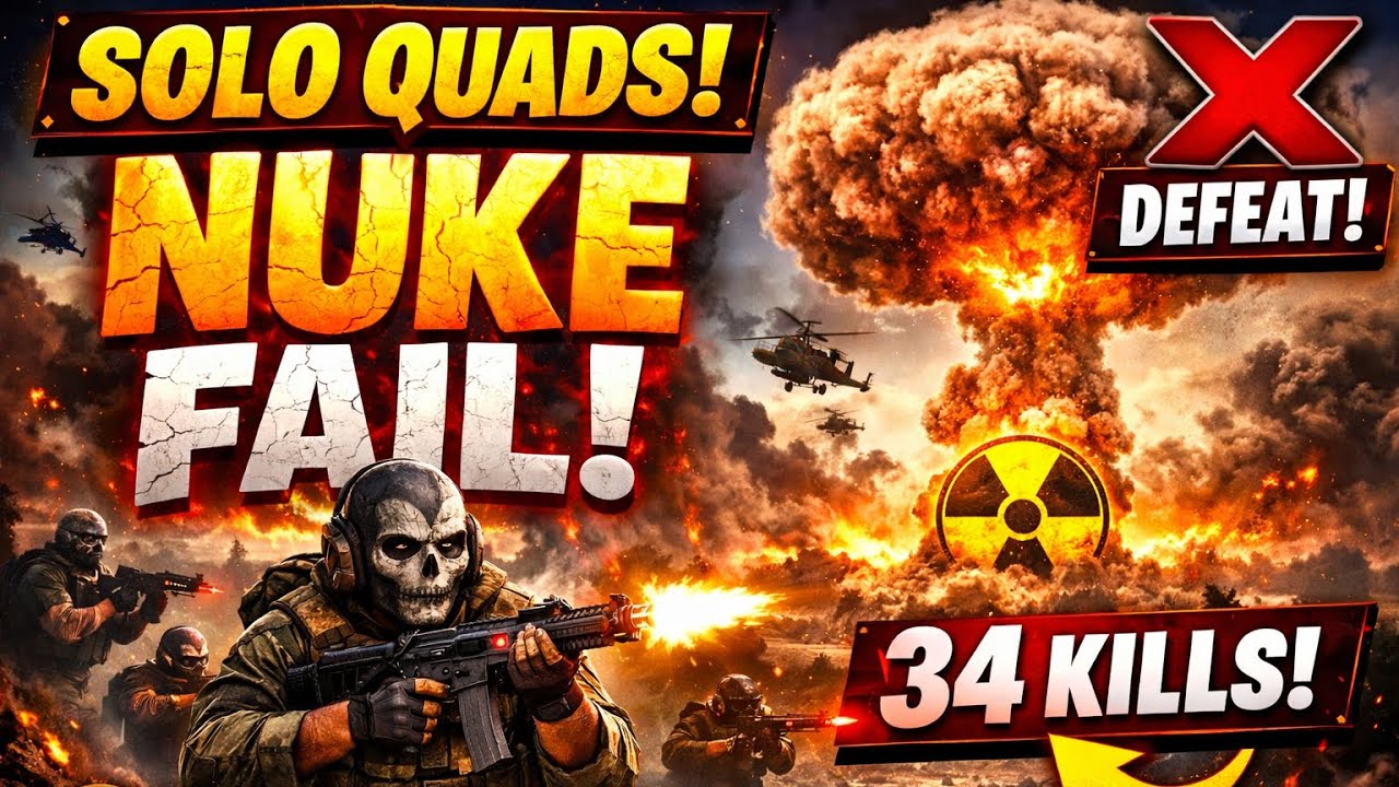 ME SAQUE LA NUCLEAR EN WARZONE SOLO QUADS 😱 PERO A QUE COSTO 🤦‍♂️