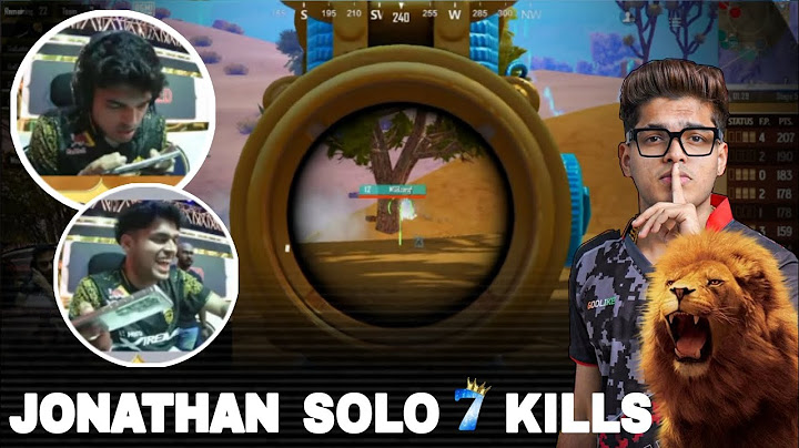 JONATHAN SOLO 7 KILLS BACK IN ACTION🥵 #thalaforareason #7kills #jonathan #bgms #highlights #godlike