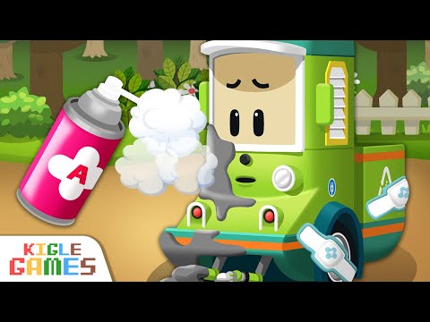 Baby Car Falls into a of concrete! | Robocar Poli's Rescue Play | KIGLE GAMES