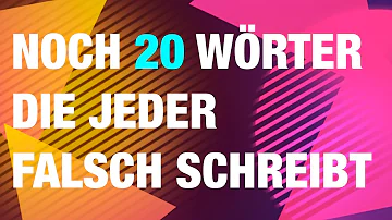 Wie schreibt man 20 in Wort?