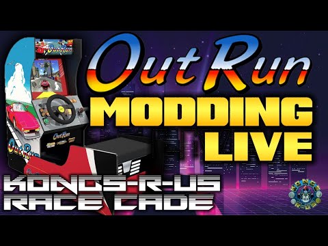 Let's Finish Up Modding the OutRun Arcade1up - Cab Installation, Monitor, Power, PC, & Playlist from Kongs-R-Us