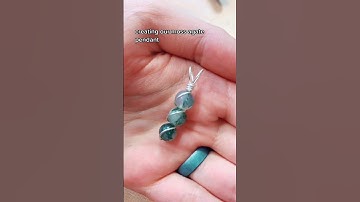 How to make a wire wrapped pendant using beads!