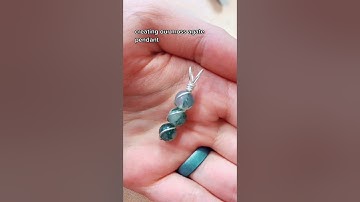 How to make a wire wrapped pendant using beads!