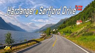 Jondal to Odda, Norway 🇳🇴 | Scenic Hardangerfjord & Sørfjord Drive in 4K UHD