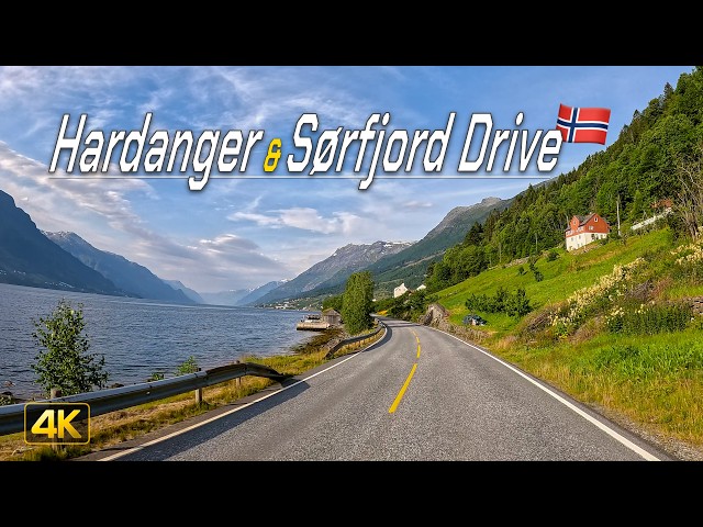 Jondal to Odda, Norway 🇳🇴 | Scenic Hardangerfjord & Sørfjord Drive in 4K UHD