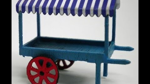 How To make the OO Gauge Market Stalls kit from Ancorton Models