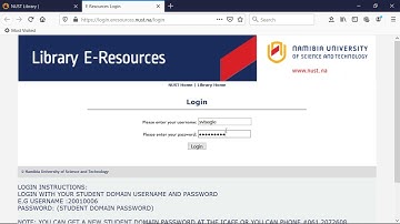 Off campus NUST Database Access