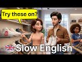 English at a Shopping Center  - Slow and Easy English For Beginners