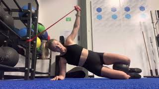 Side Plank Lat Pull-Down