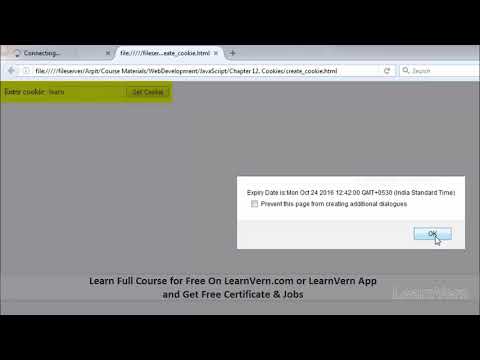 How To Read, And Erase Cookies In Javascript In Hindi? - Free On LearnVern