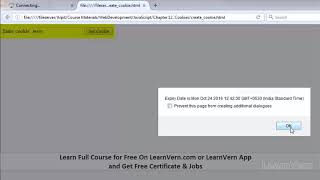 How To Read, And Erase Cookies In Javascript In Hindi? - Free On LearnVern