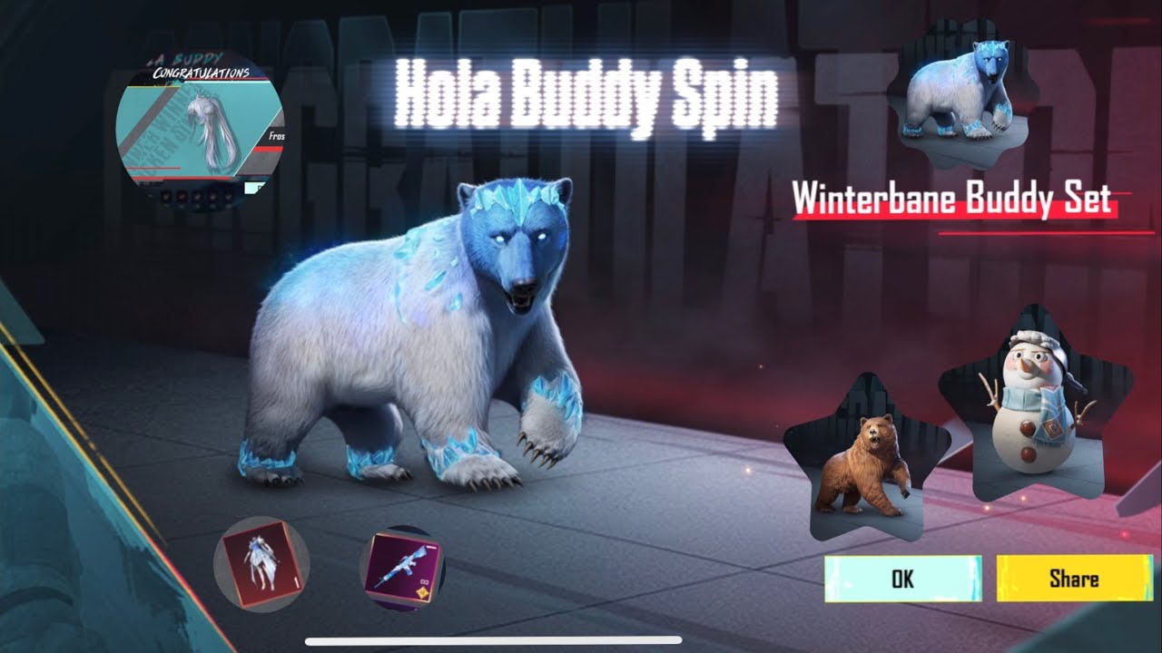 Hola Buddy spin, Winterbane Buddy set..luckiest crate opening ever ...
