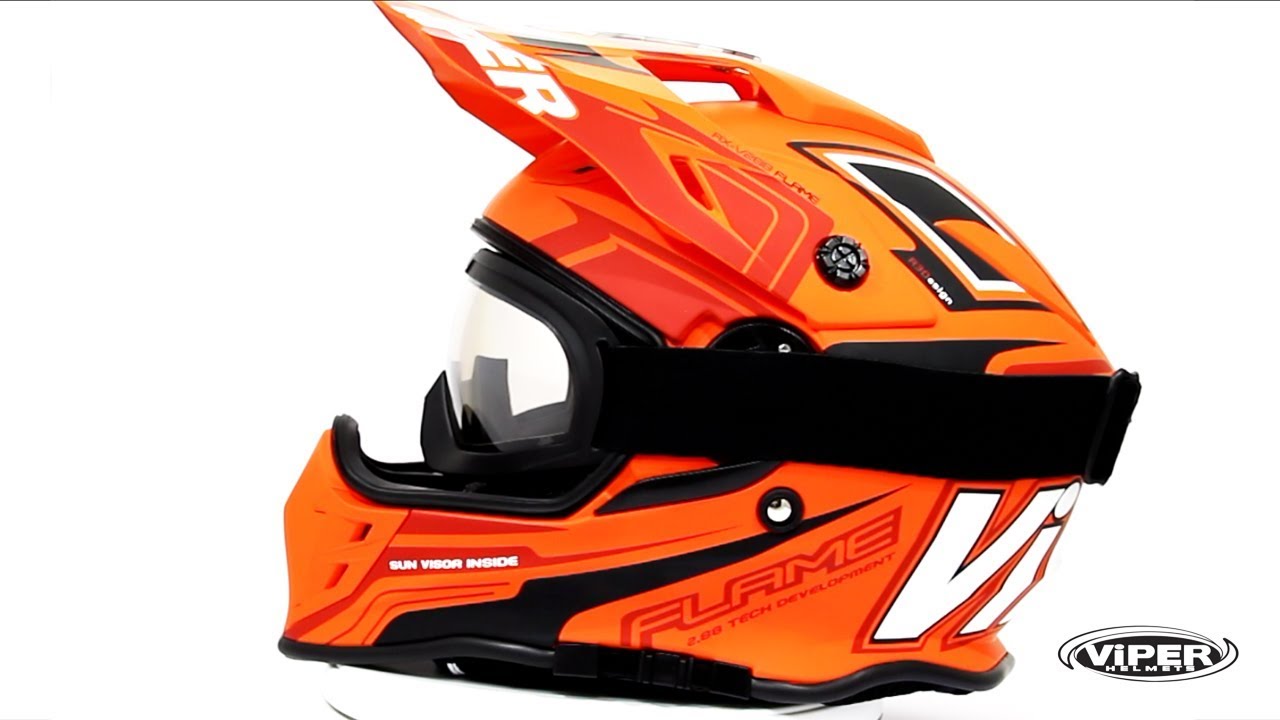 Viper RX-V288 Matt Grey Ventura Sports Motocross Helmet D V System 2020 