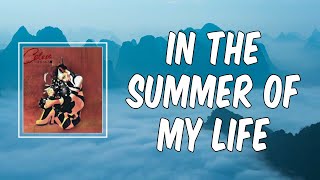 In The Summer Of My Life (Lyrics) - Celeste