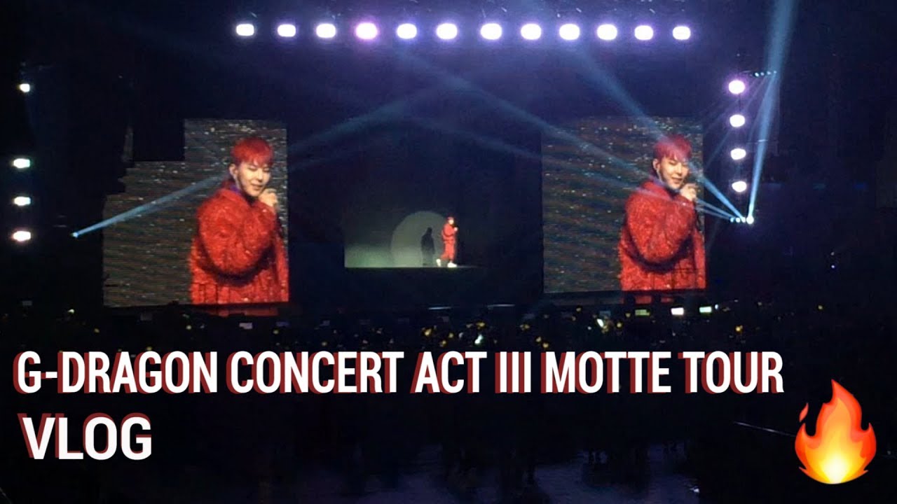 G-DRAGON CONCERT IN BIRMINGHAM VLOG Act III: Motte World Tour - YouTube