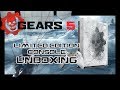 Gears 5 Limited Edition Xbox One X Console Unboxing (WITH Power/Eject sounds)