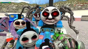 Building a Thomas Train Chased By Thomas Train  Army in Garry