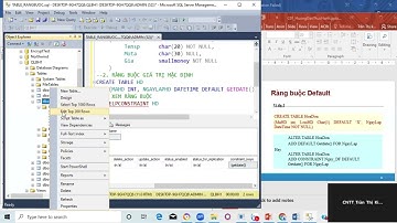 Lesson 07: Constraints in SQL database Null, Not Null và Default