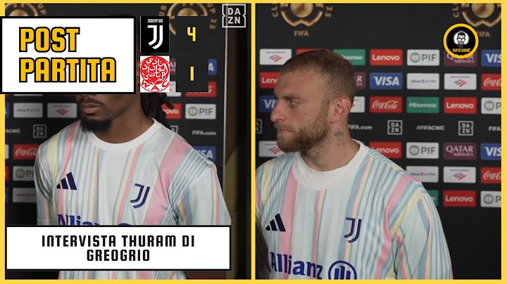 POST JUVENTUS - WYDAD AC 4-1 | INTERVISTA THURAM E DI GREGORIO
