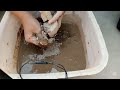 Pure mud dirt water crumbling in mini tub please like#puresand #puremud #puremudcrumblingasmr # mud