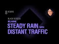 Steady Rain with Distant Traffic | Black Screen | Relax, Sleep, Focus