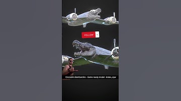 Bambardiro Crocodilo 3D game ready modeling Timelapse in Blender. #blender #gamedev #3dmodeling