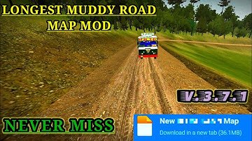 Map Mod Bussid 3.7 - New Longest Muddy Map Mod For Bus Simulator Indonesia।।Bussid Mod Map।।Bussid