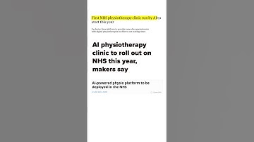 Physiotherapists are being replaced by AI!?!?