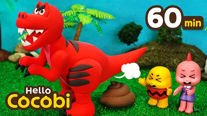 Tyrannosaurus Rex | 1 Hour Compilation | Learn to Potty with Dinosaurs | Kids Songs | Hello Cocobi