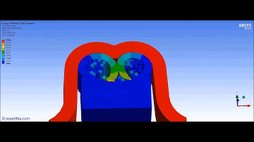 ANSYS WB Explicit Dynamics FEA - Wires crimping simulation (trial)