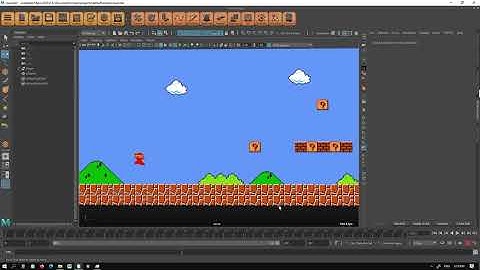 Playable Mario inside of Maya