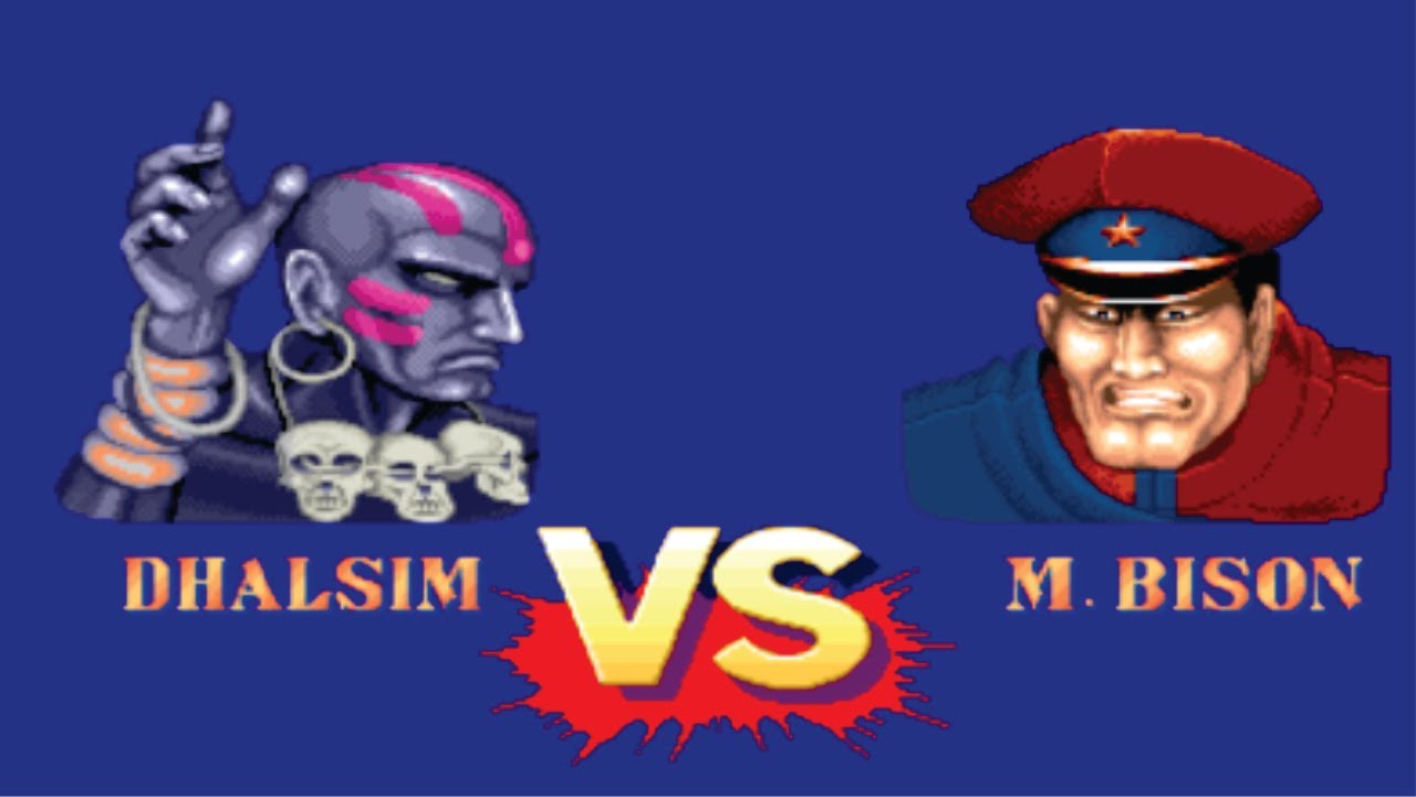 Dhalsim Vs M.Bison Street Fighter ll (Hardest) Battle Match (Street Fighter Lovers)
