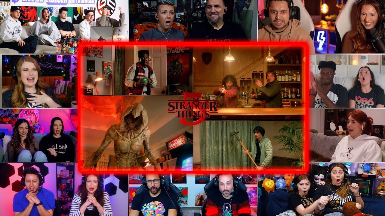 Fans React To EVERYONE vs THE DEMOGORGON HOUSE FIGHT | Stranger Things S5 Ep 3 Reaction Compilation 