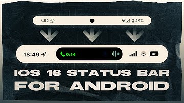 iOS 16 Status Bar For Android 🍎
