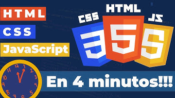 ¿SABES PARA QUÉ SIRVEN?, HTML, CSS, JavaScript,  en solo 4 minutos!!!