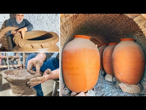 How to create a traditional WINE VASSEL Qvevri from clay - PRIMITIVE technologies
